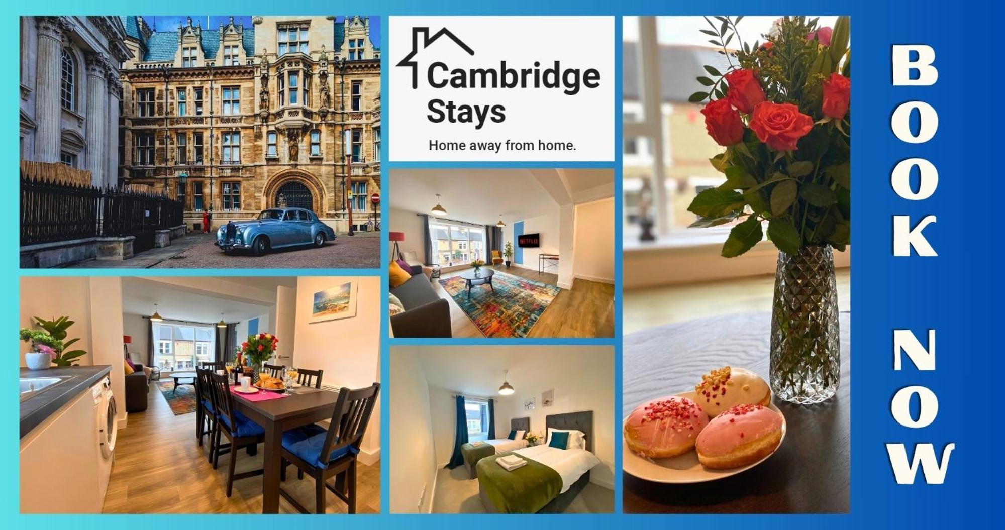 Cambridge Stays Riverside Apart Hotel With 2Br Flats At The City Centre-Parking-Balcony ภายนอก รูปภาพ
