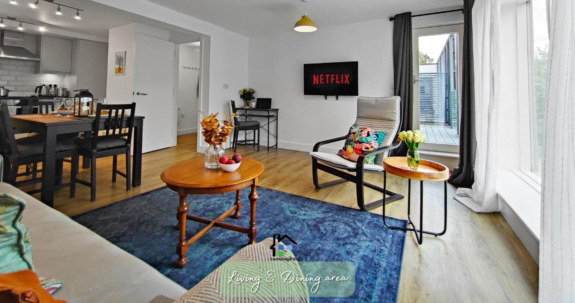 Cambridge Stays Riverside Apart Hotel With 2Br Flats At The City Centre-Parking-Balcony ภายนอก รูปภาพ