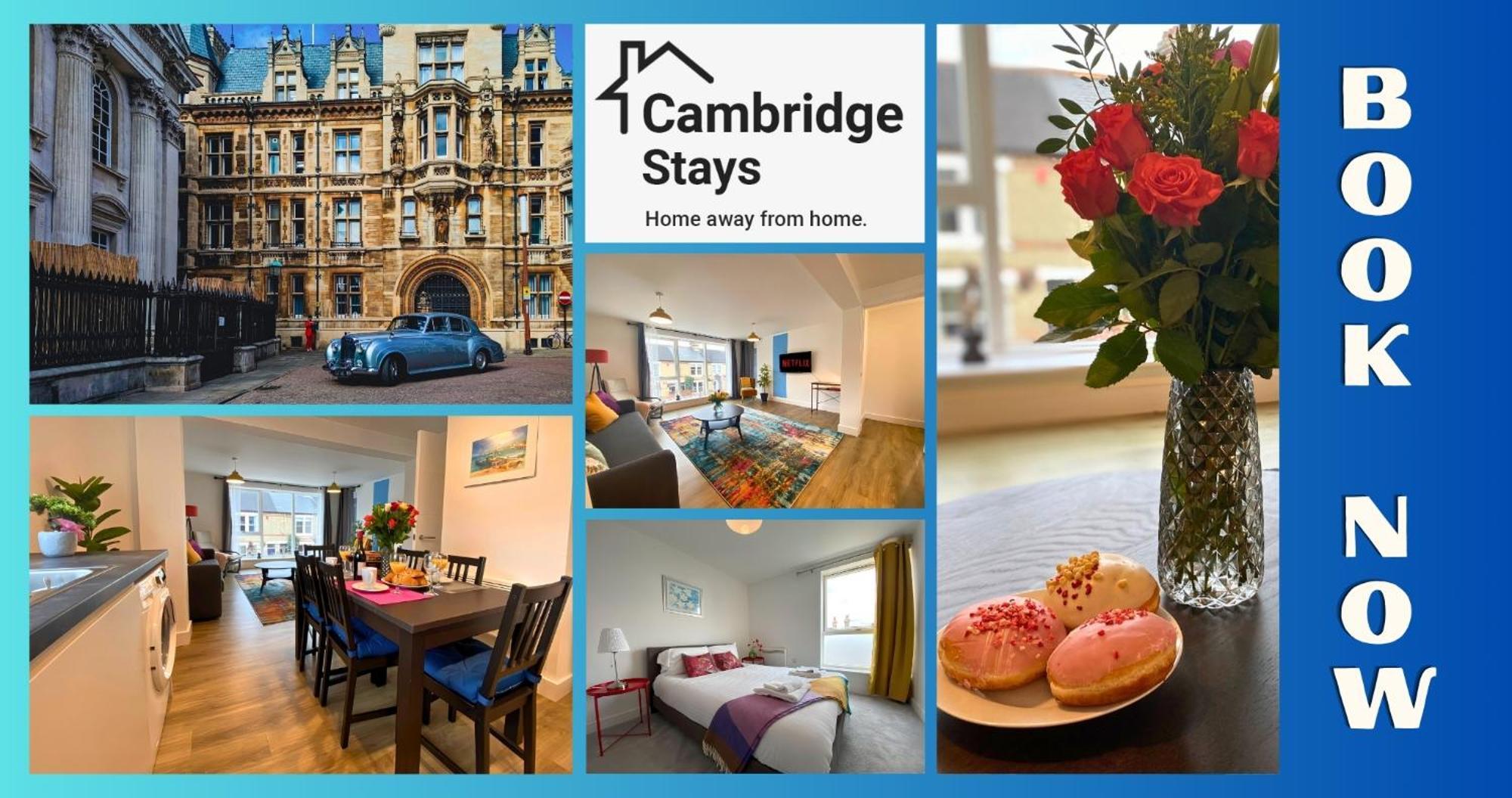 Cambridge Stays Riverside Apart Hotel With 2Br Flats At The City Centre-Parking-Balcony ภายนอก รูปภาพ